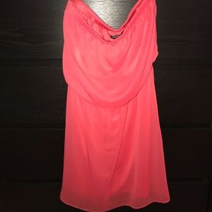Coral short sundress
